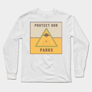 Protect Our Parks Warning Long Sleeve T-Shirt